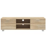 vidaXL Comodă TV, stejar sonoma, 140x40,5x35 cm, lemn prelucrat vidaXL Comodă TV, stejar sonoma, 140x40,5x35 cm, lemn prelucrat