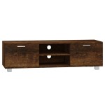 vidaXL Comodă TV, stejar fumuriu, 140x40,5x35 cm, lemn prelucrat vidaXL Comodă TV, stejar fumuriu, 140x40,5x35 cm, lemn prelucrat