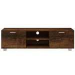 vidaXL Comodă TV, stejar fumuriu, 140x40,5x35 cm, lemn prelucrat vidaXL Comodă TV, stejar fumuriu, 140x40,5x35 cm, lemn prelucrat