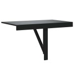 vidaXL Masă de perete pliantă, negru, 100x60x56 cm, lemn compozit vidaXL Masă de perete pliantă, negru, 100x60x56 cm, lemn compozit