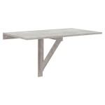 vidaXL Masă de perete pliantă, gri beton, 100x60x56 cm, lemn compozit vidaXL Masă de perete pliantă, gri beton, 100x60x56 cm, lemn compozit