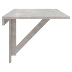 vidaXL Masă de perete pliantă, gri beton, 100x60x56 cm, lemn compozit vidaXL Masă de perete pliantă, gri beton, 100x60x56 cm, lemn compozit