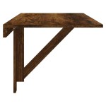 vidaXL Masă perete pliantă stejar fumuriu 100x60x56 cm lemn compozit vidaXL Masă perete pliantă stejar fumuriu 100x60x56 cm lemn compozit