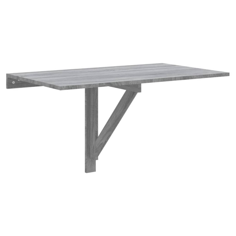 vidaXL Masă de perete pliantă gri sonoma 100x60x56 cm lemn compozit