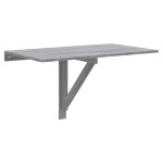 vidaXL Masă de perete pliantă gri sonoma 100x60x56 cm lemn compozit vidaXL Masă de perete pliantă gri sonoma 100x60x56 cm lemn compozit