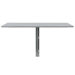 vidaXL Masă de perete pliantă gri sonoma 100x60x56 cm lemn compozit vidaXL Masă de perete pliantă gri sonoma 100x60x56 cm lemn compozit