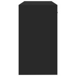vidaXL Birou cu sertar și dulap, negru, 100x40x73 cm, lemn prelucrat vidaXL Birou cu sertar și dulap, negru, 100x40x73 cm, lemn prelucrat