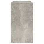 vidaXL Birou cu sertar și dulap, gri beton 100x40x73 cm lemn prelucrat