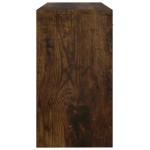 vidaXL Birou cu sertar și dulap, stejar fumuriu, 100x40x73 cm, lemn vidaXL Birou cu sertar și dulap, stejar fumuriu, 100x40x73 cm, lemn