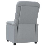 vidaXL Fotoliu rabatabil, gri deschis, material textil