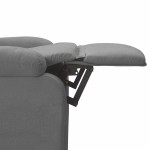vidaXL Fotoliu rabatabil, gri închis, material textil