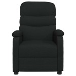 vidaXL Fotoliu rabatabil, negru, material textil vidaXL Fotoliu rabatabil, negru, material textil