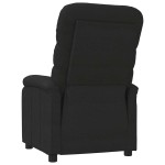 vidaXL Fotoliu rabatabil, negru, material textil vidaXL Fotoliu rabatabil, negru, material textil
