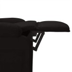vidaXL Fotoliu rabatabil, negru, material textil vidaXL Fotoliu rabatabil, negru, material textil