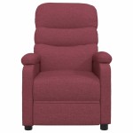 vidaXL Fotoliu rabatabil, roșu vin, material textil vidaXL Fotoliu rabatabil, roșu vin, material textil