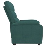 vidaXL Fotoliu rabatabil, verde închis, material textil vidaXL Fotoliu rabatabil, verde închis, material textil