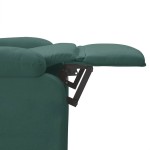 vidaXL Fotoliu rabatabil, verde închis, material textil vidaXL Fotoliu rabatabil, verde închis, material textil