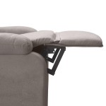 vidaXL Fotoliu rabatabil, gri taupe, material textil