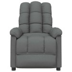 vidaXL Fotoliu de masaj, gri închis, material textil vidaXL Fotoliu de masaj, gri închis, material textil