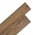 vidaXL Plăci pardoseală autoadezive, nuc maro, 2,51 m², 2 mm, PVC vidaXL Plăci pardoseală autoadezive, nuc maro, 2,51 m², 2 mm, PVC