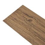 vidaXL Plăci pardoseală autoadezive, nuc maro, 2,51 m², 2 mm, PVC vidaXL Plăci pardoseală autoadezive, nuc maro, 2,51 m², 2 mm, PVC