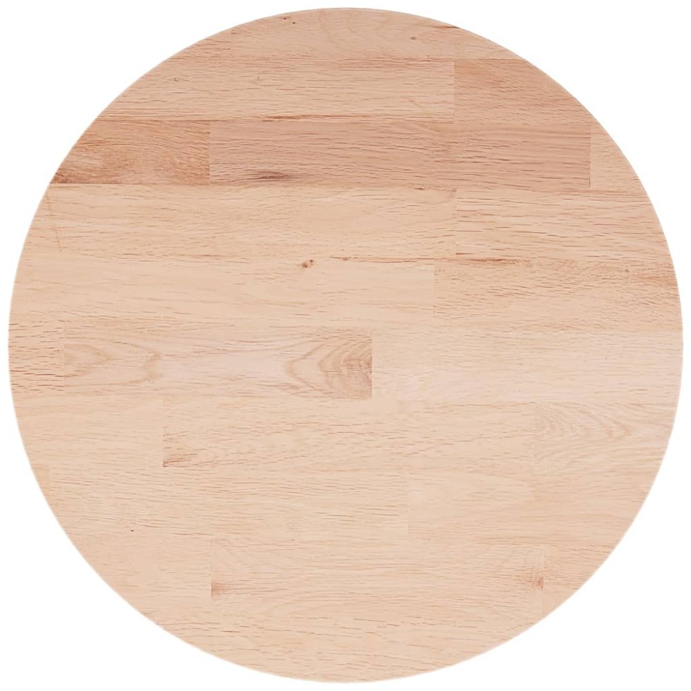 vidaXL Blat de masă rotund, Ø50x1,5 cm, lemn masiv stejar netratat