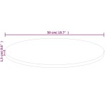 vidaXL Blat de masă rotund, Ø50x1,5 cm, lemn masiv stejar netratat vidaXL Blat de masă rotund, Ø50x1,5 cm, lemn masiv stejar netratat