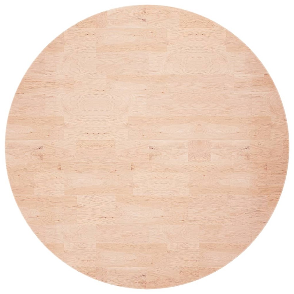 vidaXL Blat de masă rotund, Ø80x1,5 cm, lemn masiv stejar netratat