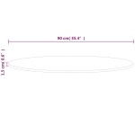 vidaXL Blat de masă rotund, Ø90x1,5 cm, lemn masiv stejar netratat vidaXL Blat de masă rotund, Ø90x1,5 cm, lemn masiv stejar netratat