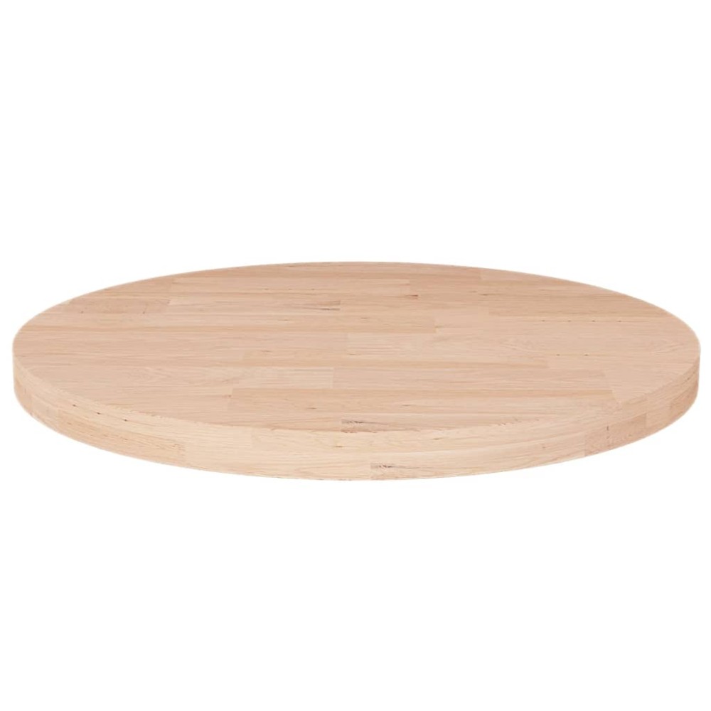 vidaXL Blat de masă rotund, Ø30x2,5 cm, lemn masiv stejar netratat