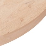 vidaXL Blat de masă rotund, Ø90x4 cm, lemn masiv stejar netratat vidaXL Blat de masă rotund, Ø90x4 cm, lemn masiv stejar netratat