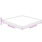 vidaXL Blat de masă pătrat,70x70x1,5cm, lemn masiv stejar netratat