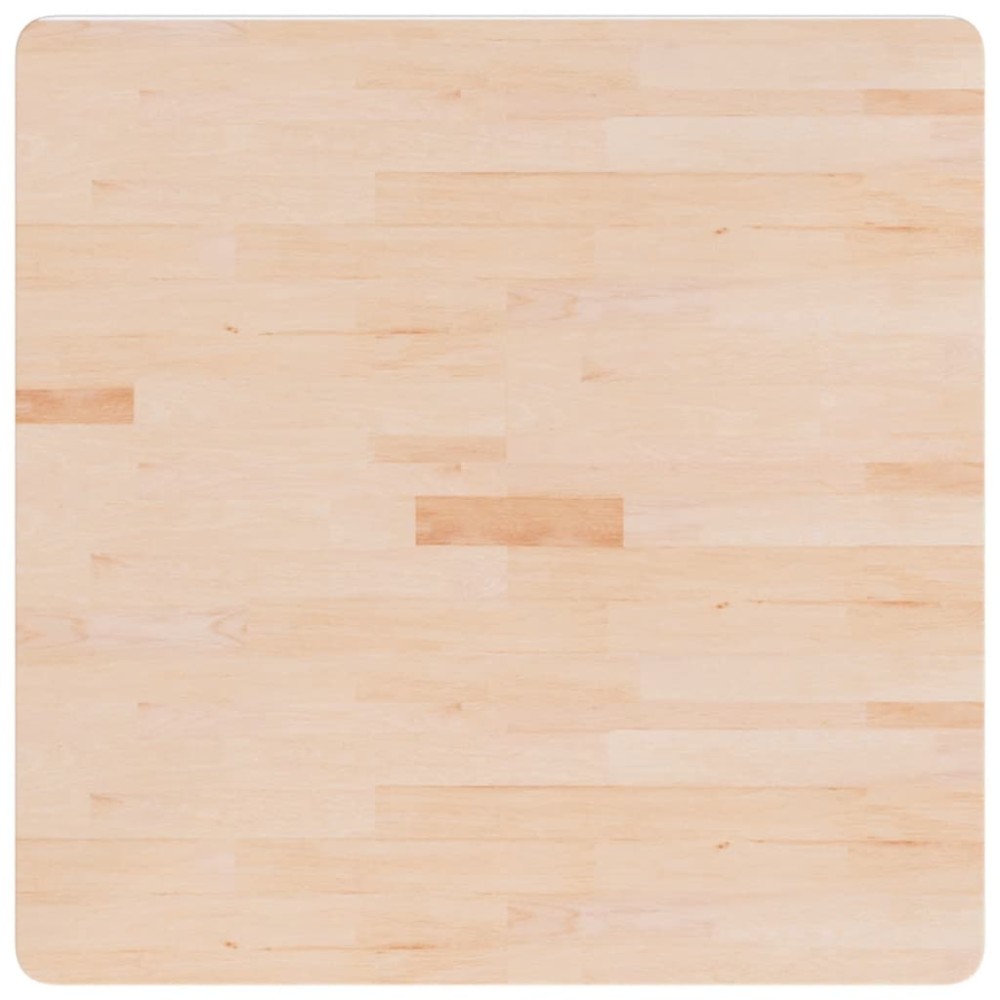 vidaXL Blat de masă pătrat, 80x80x1,5 cm, lemn masiv stejar netratat