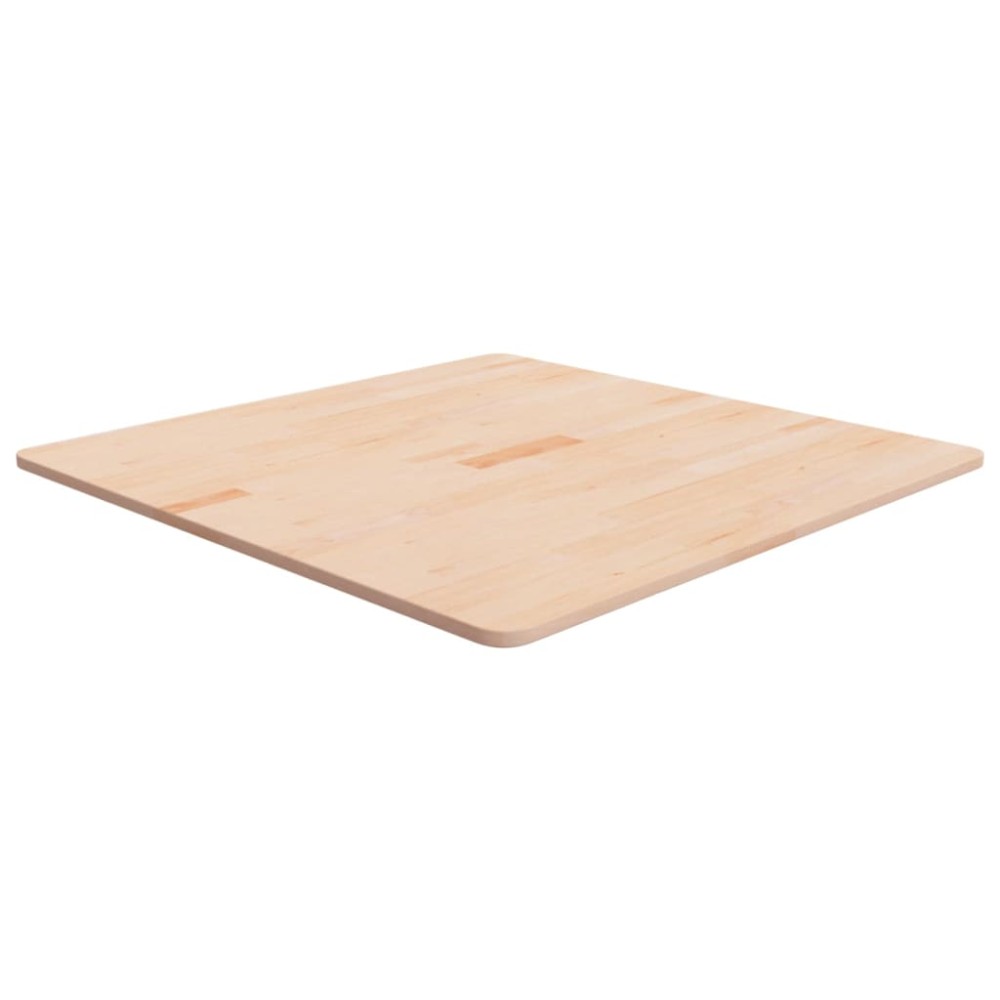 vidaXL Blat de masă pătrat, 80x80x1,5 cm, lemn masiv stejar netratat