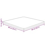 vidaXL Blat de masă pătrat, 90x90x1,5cm, lemn masiv stejar netratat