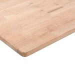 vidaXL Poliță, 40x20x1,5 cm, lemn masiv de stejar netratat