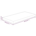 vidaXL Poliță, 40x20x2,5 cm, lemn masiv de stejar netratat