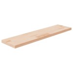 vidaXL Poliță, 80x20x2,5 cm, lemn masiv de stejar netratat
