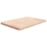 vidaXL Blat de baie, 60x40x2,5 cm, lemn masiv netratat vidaXL Blat de baie, 60x40x2,5 cm, lemn masiv netratat