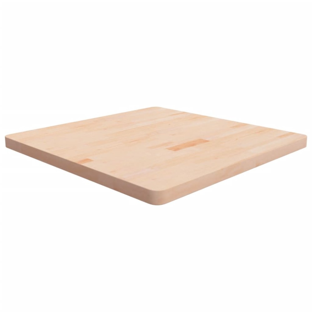 vidaXL Blat de masă pătrat, 80x80x4 cm, lemn masiv stejar netratat