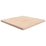 vidaXL Blat de masă pătrat, 90x90x4 cm, lemn masiv stejar netratat