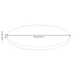 vidaXL Blat de masă rotund maro deschis Ø30x1,5cm lemn stejar tratat
