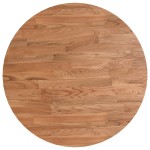 vidaXL Blat de masă rotund maro deschis Ø40x1,5 cm lemn stejar tratat