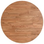 vidaXL Blat de masă rotund maro deschis Ø50x1,5 cm lemn stejar tratat