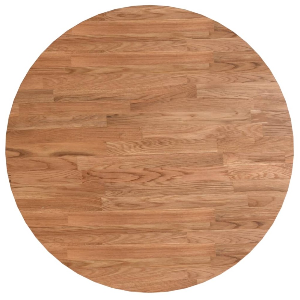 vidaXL Blat de masă rotund maro deschis Ø60x1,5 cm lemn stejar tratat
