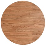vidaXL Blat de masă rotund maro deschis Ø60x1,5 cm lemn stejar tratat