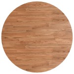 vidaXL Blat de masă rotund maro deschis Ø70x1,5 cm lemn stejar tratat