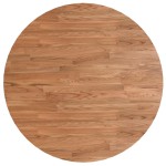 vidaXL Blat de masă rotund maro deschis Ø80x1,5 cm lemn stejar tratat