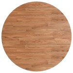 vidaXL Blat de masă rotund maro deschis Ø90x1,5 cm lemn stejar tratat