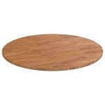vidaXL Blat de masă rotund maro deschis Ø90x1,5 cm lemn stejar tratat